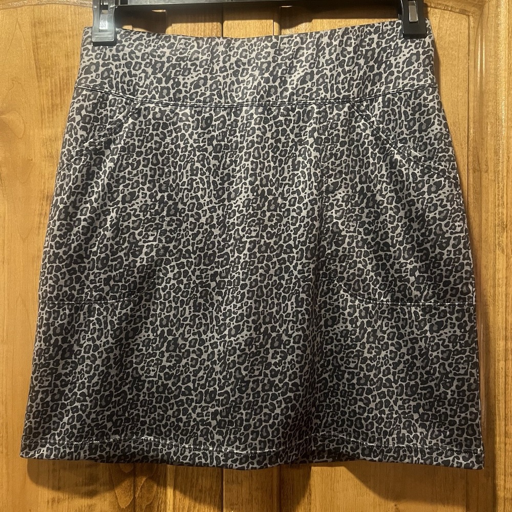 Kate Lord‎ Ladies Small Tennis Golf Pickleball Skort Stretch Pull On Cheetah